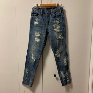 Levi’s High Rise Skinny Distressed Jeans